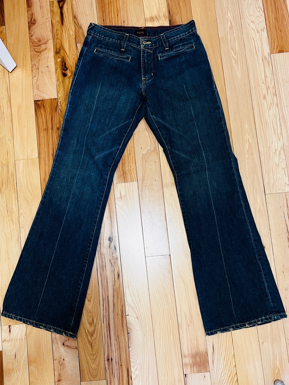 Von Dutch Originals Dark Wash Flare Jeans Size 29 x 33 Y2K Trouser Denim